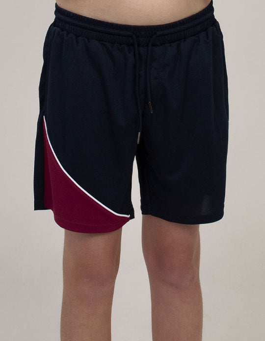 Be Seen Kids elastic waist shorts with drawstring and 2 side pockets (BSSH2055K)