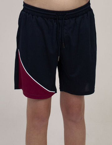 Be Seen Kids elastic waist shorts with drawstring and 2 side pockets (BSSH2055K)