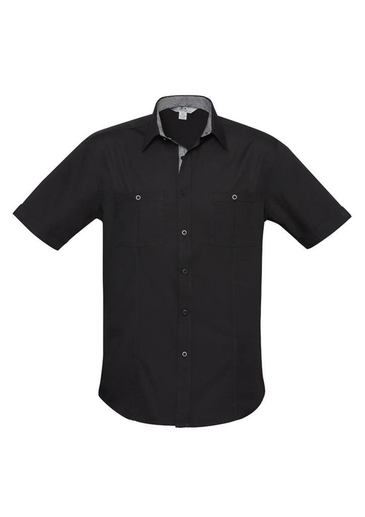 Biz Collection Mens Bondi Short Sleeve Shirt (S306MS)-Clearance