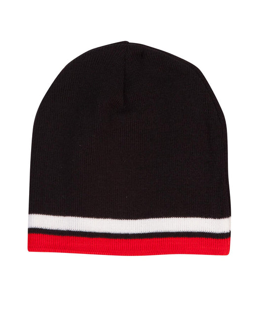 Winning Spirit Contrast Stripe Beanie (CH63)