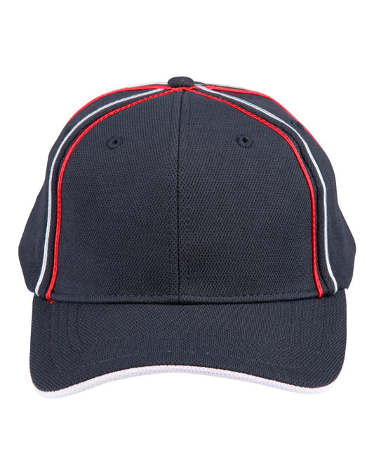 Winning Spirit Tri-Colour Pique Mesh Cap (CH76)