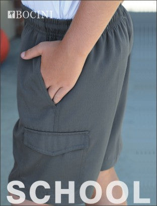 Bocini Kids School Cargo Shorts-(CK1403)