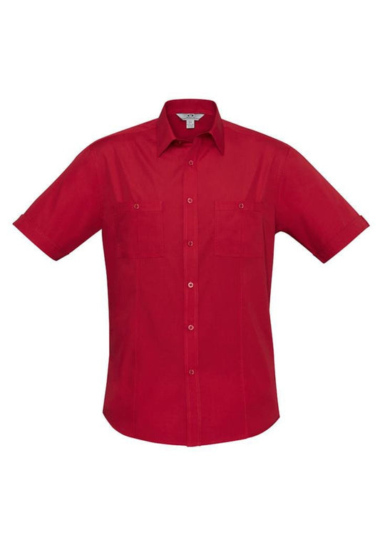 Biz Collection Mens Bondi Short Sleeve Shirt (S306MS)-Clearance