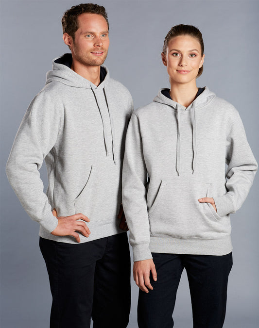 Winning Spirit Unisex Close Front Contrast Fleece Hoodie (FL09)