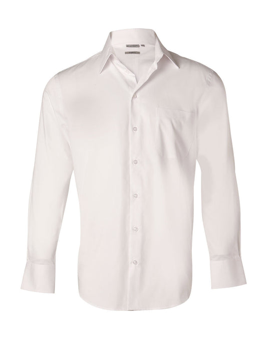 Winning Spirit Men's Fine Twill Long Sleeve Shirt (M7030L)