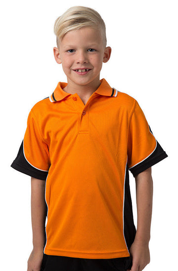 Be Seen Kids Polo Shirt With Striped Collar 4th(10 Color ) (BSP16K)