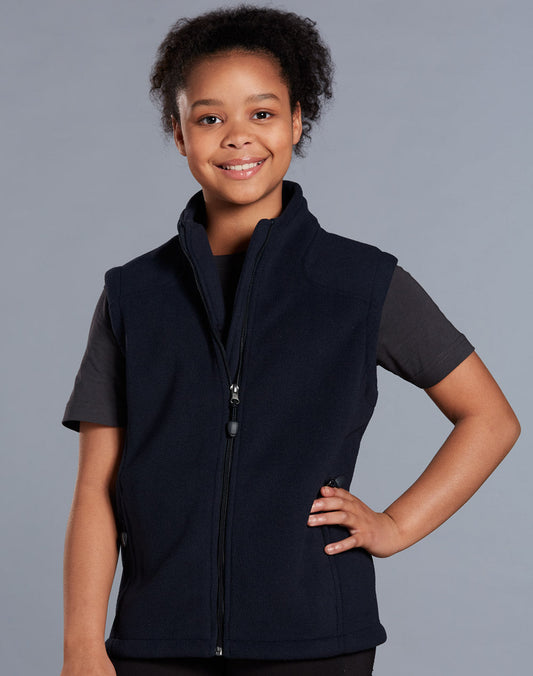 Winning Spirit Kid's Bonded Polar Fleece Vest (PF09K)