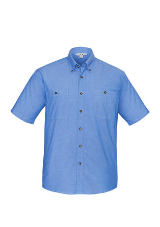 Biz Collection Mens Chambray S/S Shirt(SH113)