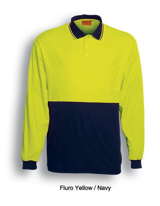 Bocini Hi-Vis Polyface/Cotton Back Polo (SP0536)