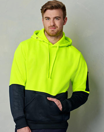 Winning Spirit Unisex  Hi Vis Two Tone Fleece Hoodies (SW38)
