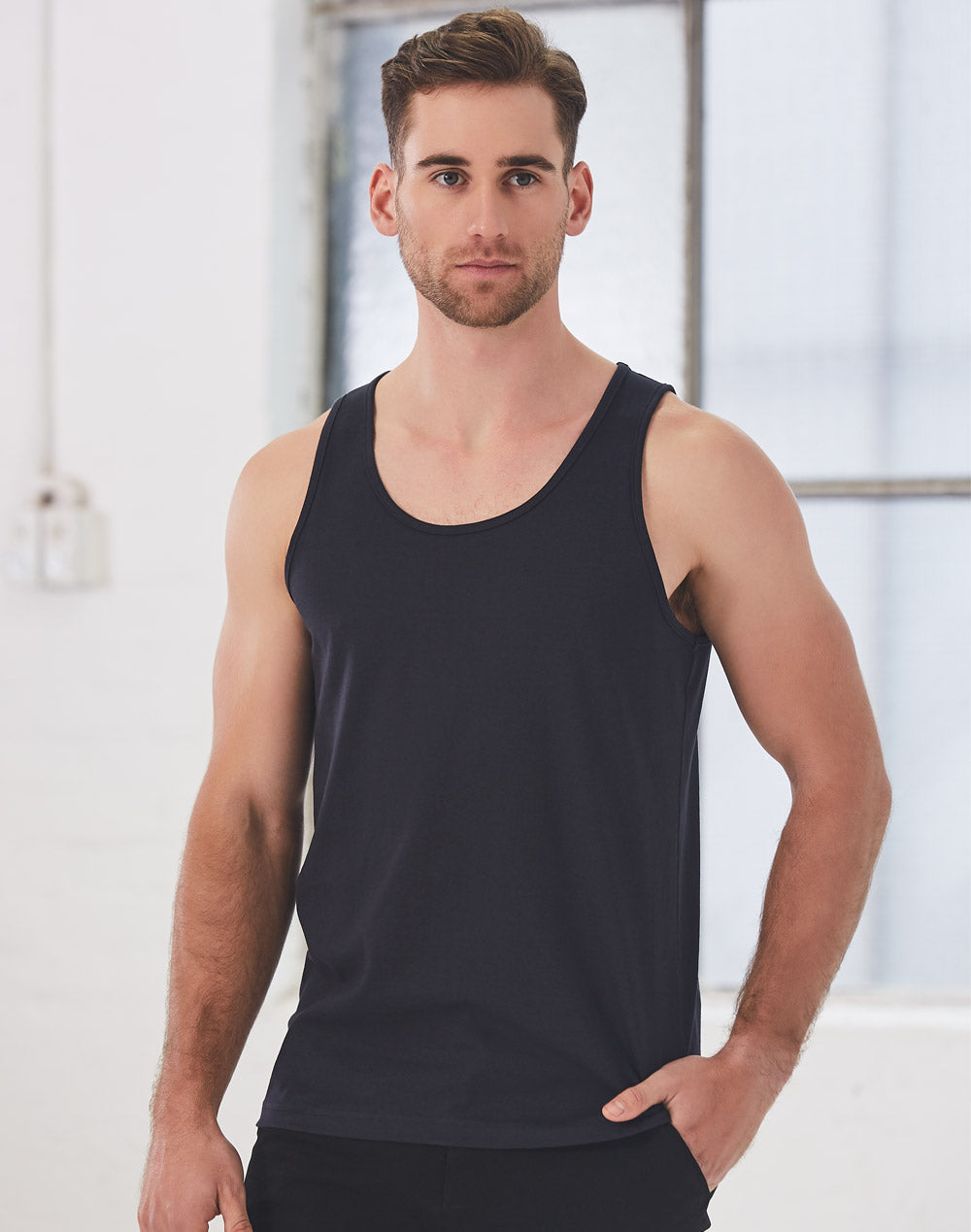 Winning Spirit Men's Trainer's Cotton Singlet  (TS18)