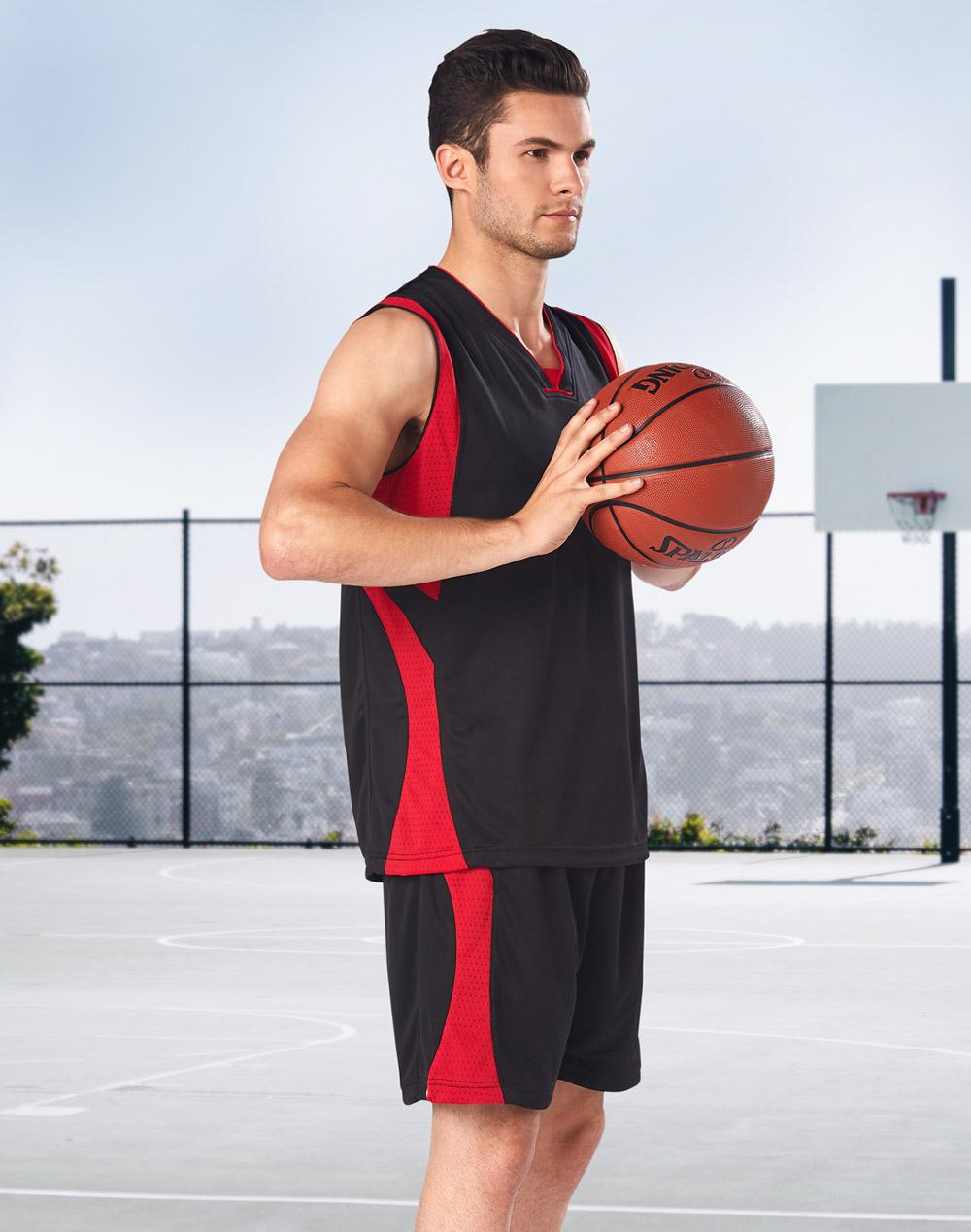 Winning Spirit Adults' CoolDry Basketball Contrast Colour Singlet (TS83)