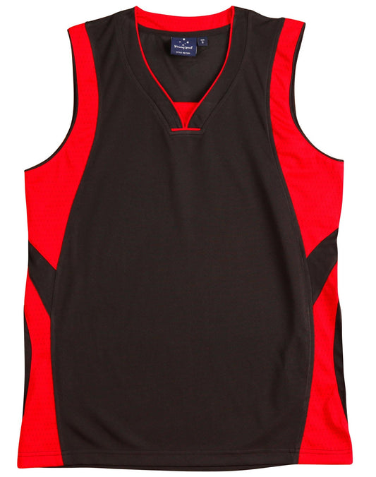 Winning Spirit Adults' CoolDry Basketball Contrast Colour Singlet (TS83)