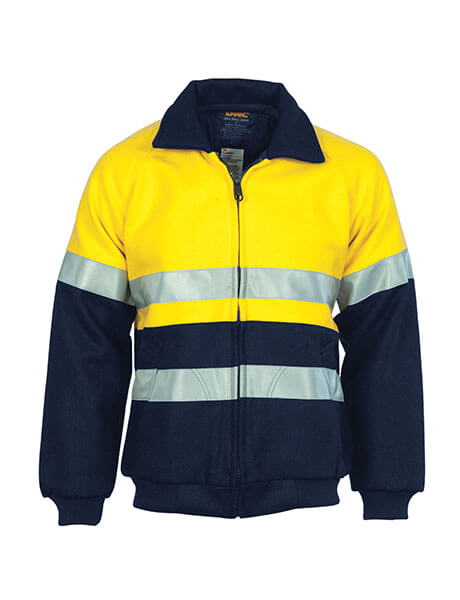 DNC Hi Vis Two Tone Bluey Bomber Jacket With CSR R/Tape (3859)