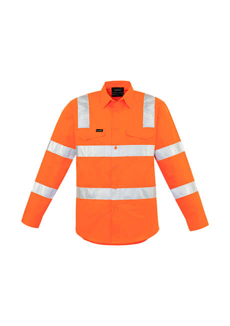 Syzmik Mens Bio Motion Vic Rail L/S Shirt (ZW680)