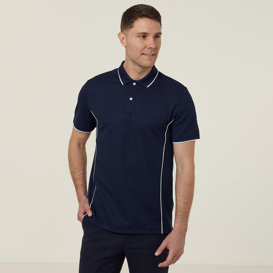 NNT Uniforms Short Sleeve Tipped Collar Anti-bac Polyface Polo(CATJA2)