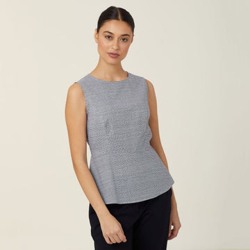 NNT Uniforms Avignon Abstract Print Sleeveless Shell Top(CATUK9)