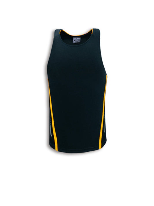 Bocini Adults Reflective Contrast Sports Singlet-(CT1451)