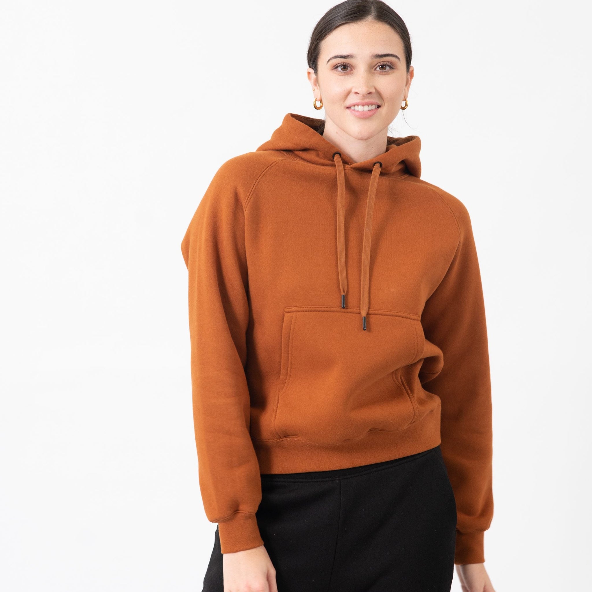 Ramo Ladies/Junior Cotton Care Kangaroo Pocket Hoodie (F369UN)