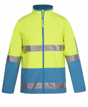 JBs Wear Hi Vis (D+N) SoftShell Jacket - Adults (6D4LJ)