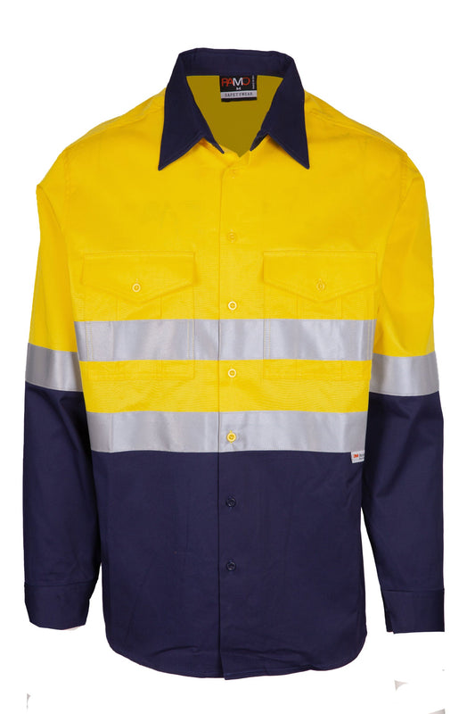 Ramo 100% Combed Cotton Drill Long Sleeve Shirt - 3M (S007LP)