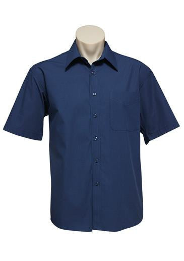 Biz Collection Mens Micro Check S/S Shirt (SH817)