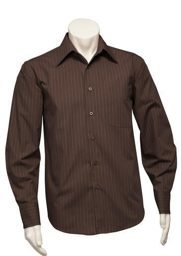 Biz Collection Mens Manhattan Long Sleeve Shirt (SH840)-Clearance