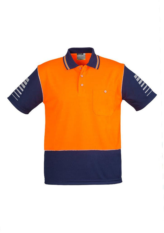 Syzmik Mens Hi Vis Zone Short Sleeve Polo (ZH236)