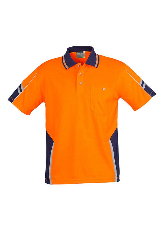 Syzmik Mens Hi Vis Squad Short Sleeve Polo (ZH237)