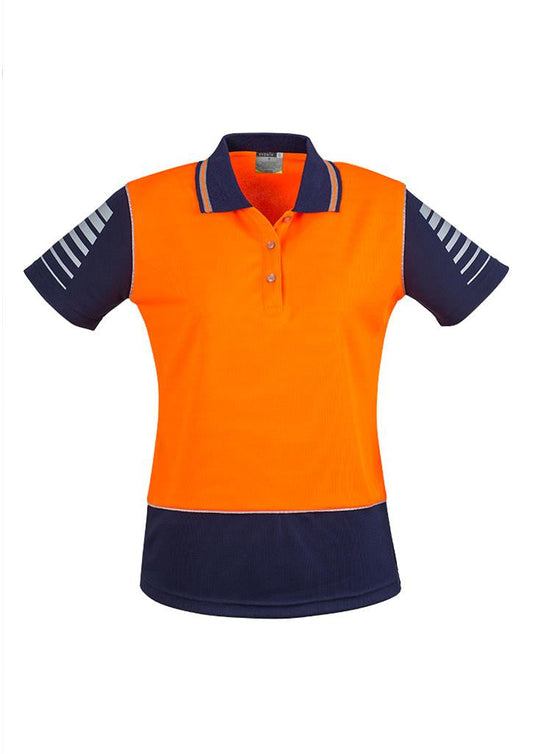 Syzmik Womens Hi Vis Zone Polo (ZHL236)-Clearance