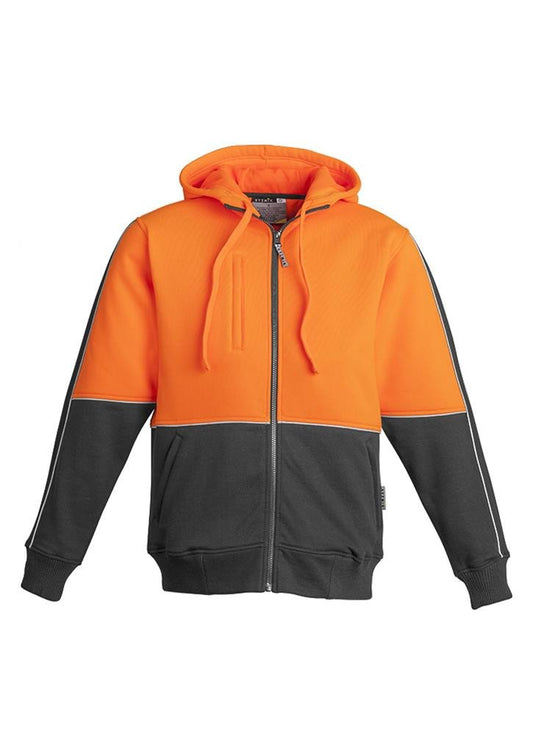 Syzmik Mens Hi Vis Full Zip Hoodie (ZT464)-Clearance